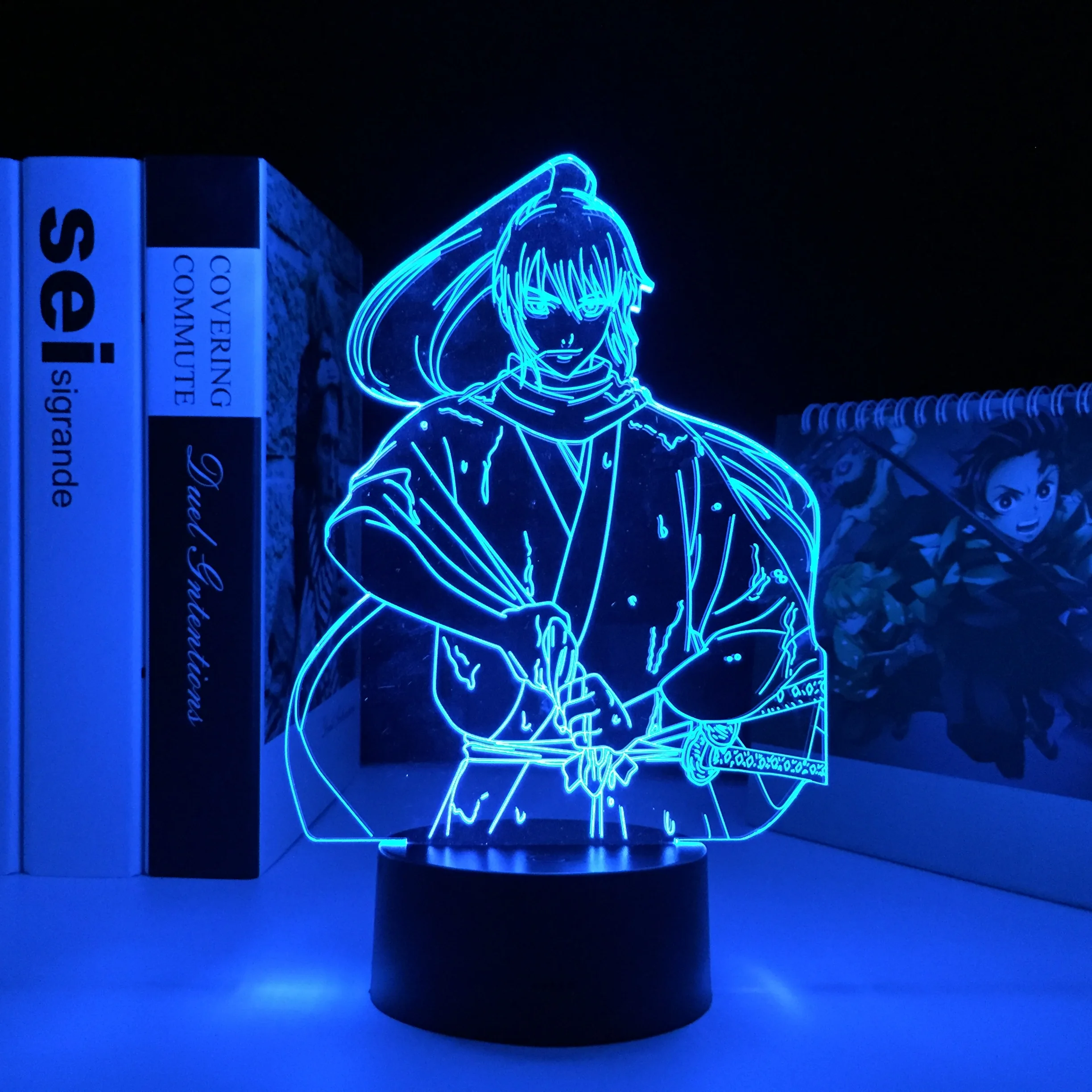 

Anime Gintama Okita SougoLed Night Light for Kids Bedroom Decor Nightlight Birthday Gift Gadget Room Table Lamp