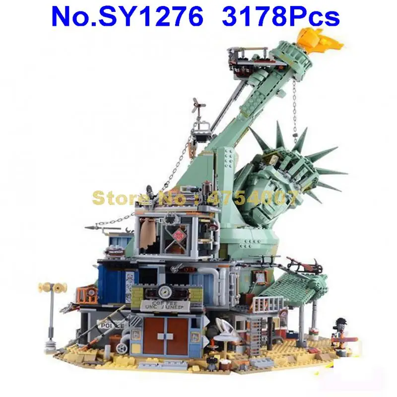 Sy1276 фильм 3178 шт Добро пожаловать в apocalypseberg 13+ фигурки строительные блоки 70840 игрушка