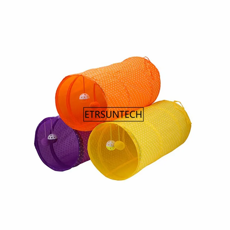 

50pcs Cat Foldable Play Tunnel Toy Funny Pet Cat Tunnel Kitten Cat Toy Bulk Pet Toys Rabbit Play Tunnel