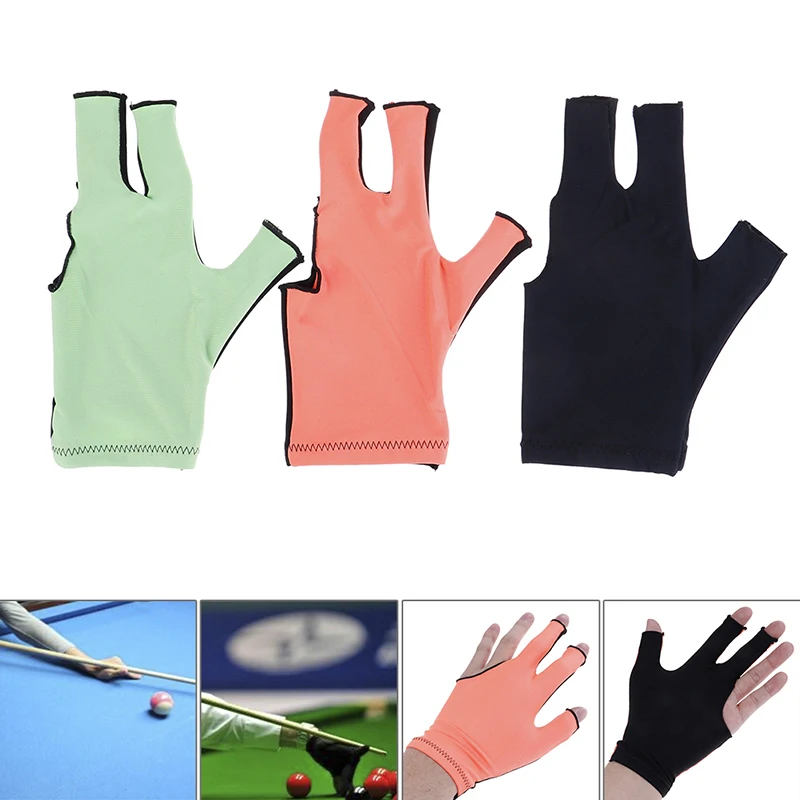 

HOT!1pc Snooker Billiard Cue Glove Pool Left Hand Open Three Finger Accessory Fitness Accessories Hot!