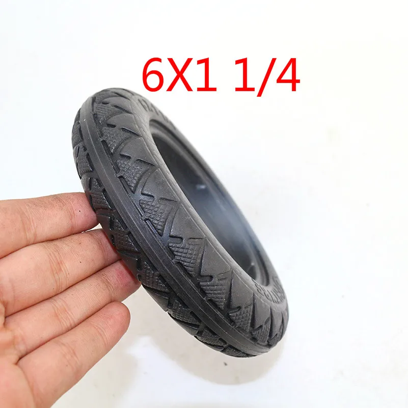 

Free shipping 6X1 1/4 solid tires 6 inch electric scooter Mini electric car non inflatable solid tyres