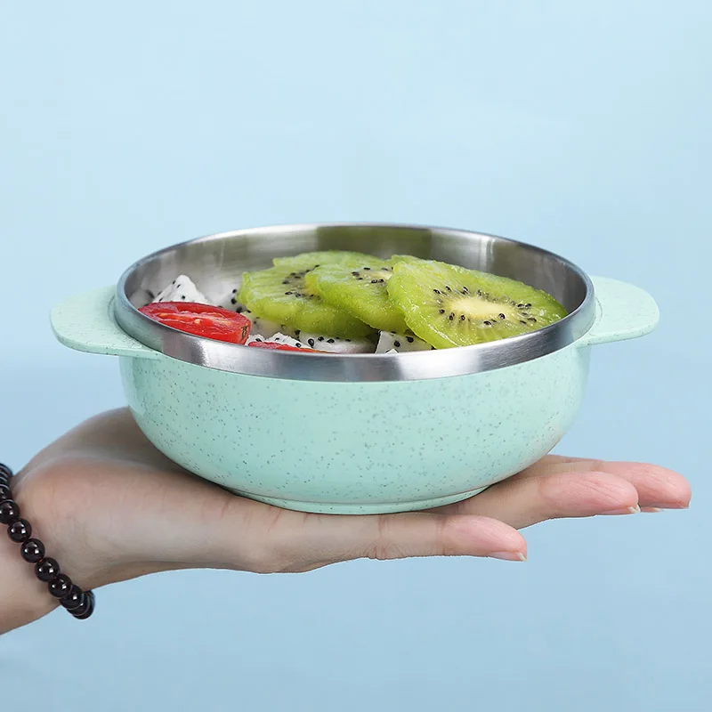 EIMAI 1 шт. детская посуда Милая миска из нержавеющей стали тренировочная тарелка