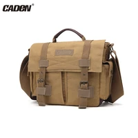 caden slr camera bag large capacity shoulder bag for canon sony nikon fijifilm camera casual canvas sling bag for outdoor travel
