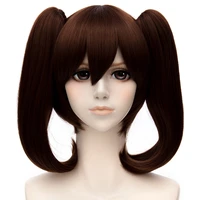 the seven deadly sins diane wigs brown double removable clip ponytails heat resistant synthetic hair cosplay wigs wig cap