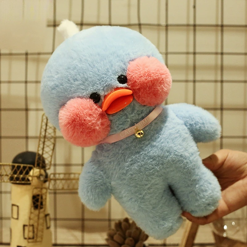 

1pc 30cm Korean Netred Wearing Hyaluronic Acid Yellow/Pink/Blue Duck Toys Lalafanfan Ducks Plush Soft Duck Doll Birthday Gift
