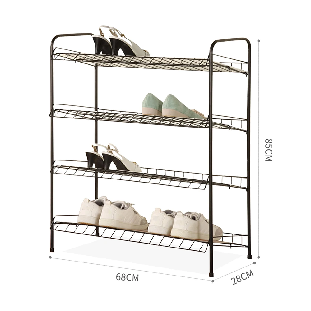 Новый 4-уровневый стеллаж для обуви металлический хранения органайзер домашней