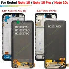 ЖК-дисплей AMOLED для Xiaomi Redmi Note 10 Pro Note10, сенсорный экран, дигитайзер, рамка для Redmi note 10s, ЖК-дисплей