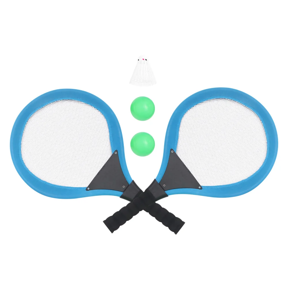 

2pcs Badminton Tennis Rackets Children Kids Outdoor Sports Parent-Child Sports Educational Sports Game Toys(Orange)