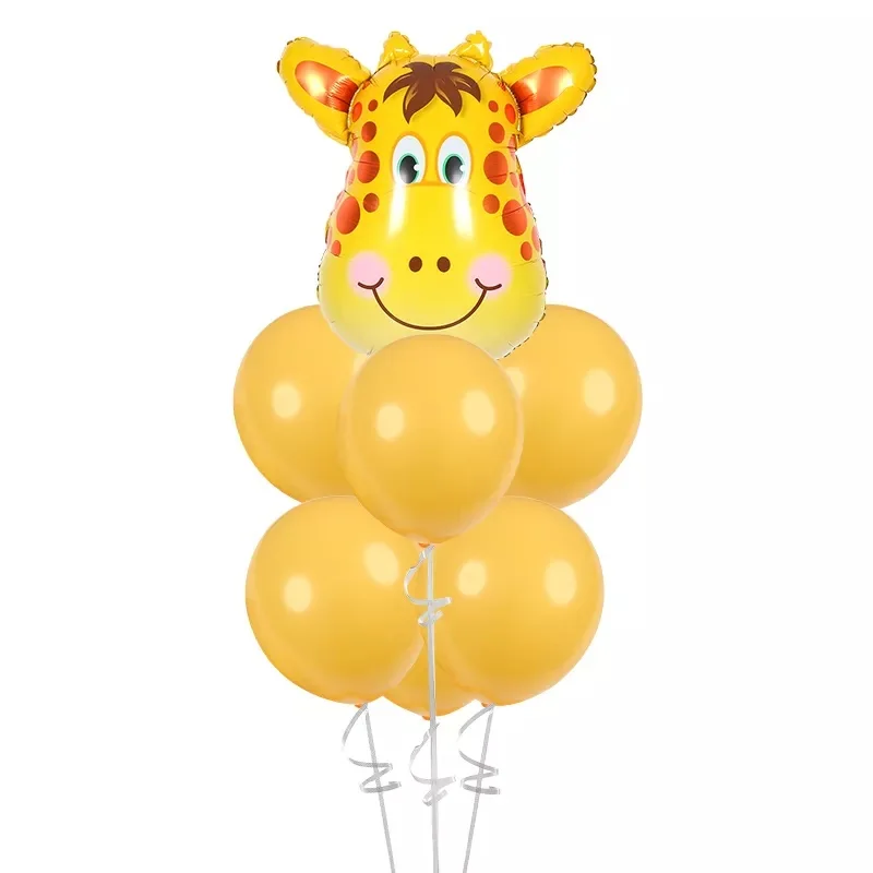 Воздушный Гелиевый шар 7 шт./лот тигр Зебра корова животное воздушный для детей