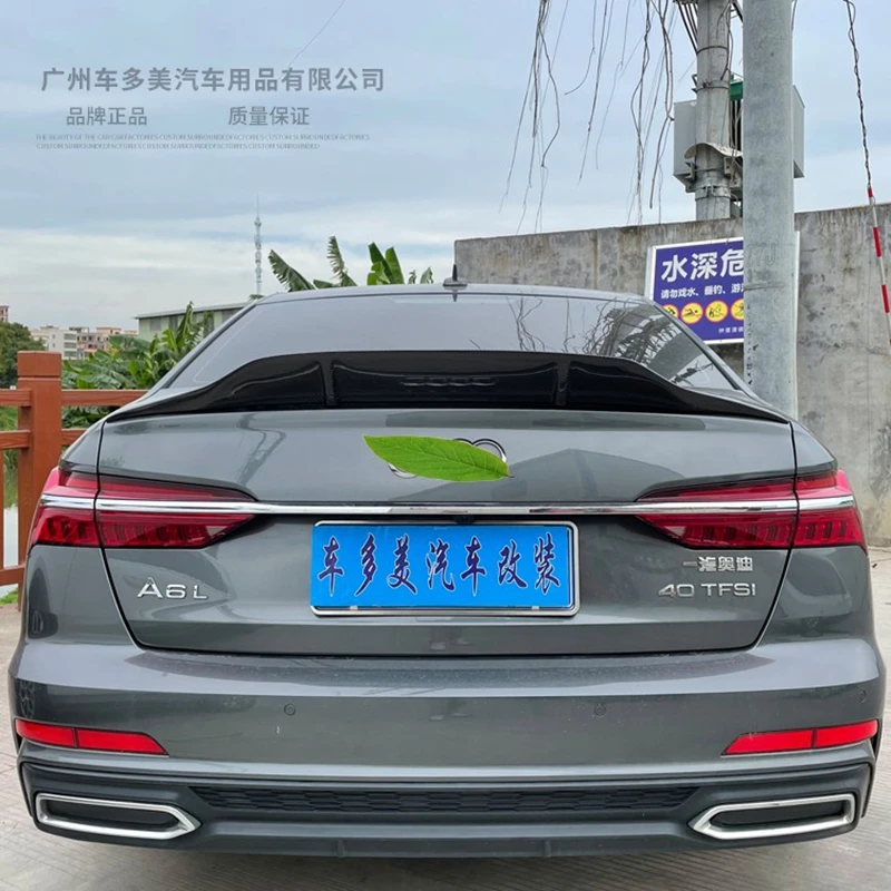 

for Audi a6 2019+ high quality Carbon Fiber rear boot Wing Spoiler Rear Roof Spoiler Wing Trunk Lip Boot Cover