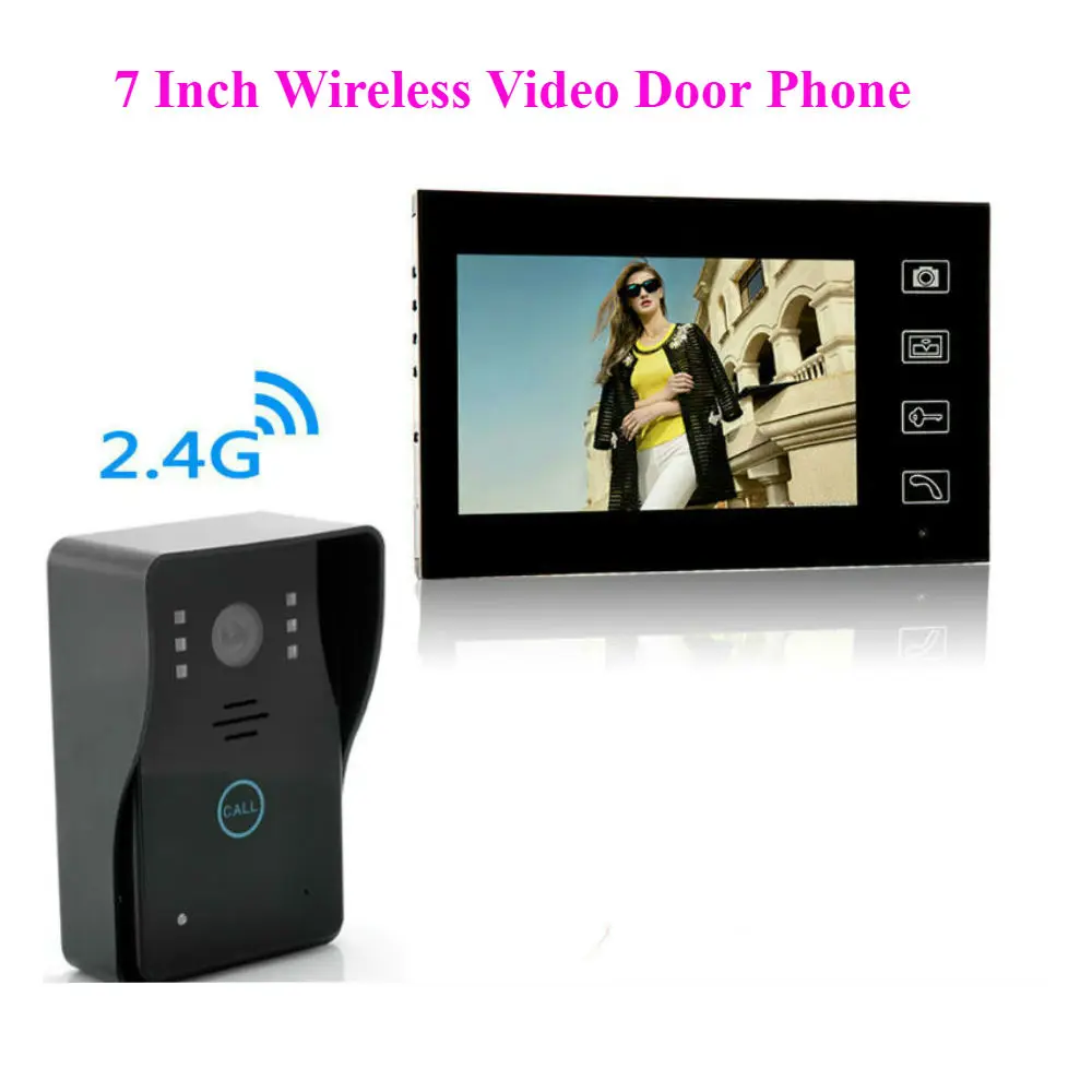 

Yobang Security - video door phones wireless intercom Doorbell 2.4GHz wireless video intercom two way doorbell