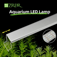 zrdr aquarium planted led light a series mini nano simple aquarium aquatic fish tank metal stand sunrise sunset lid light