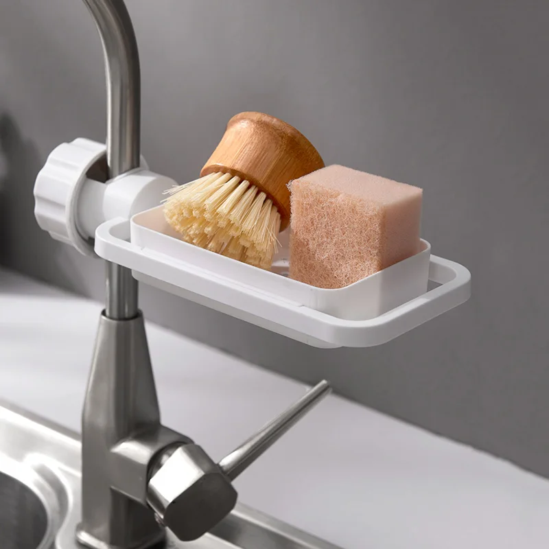 Подвесная полка для хранения мойки держатель губки ванной комнаты кухонный кран