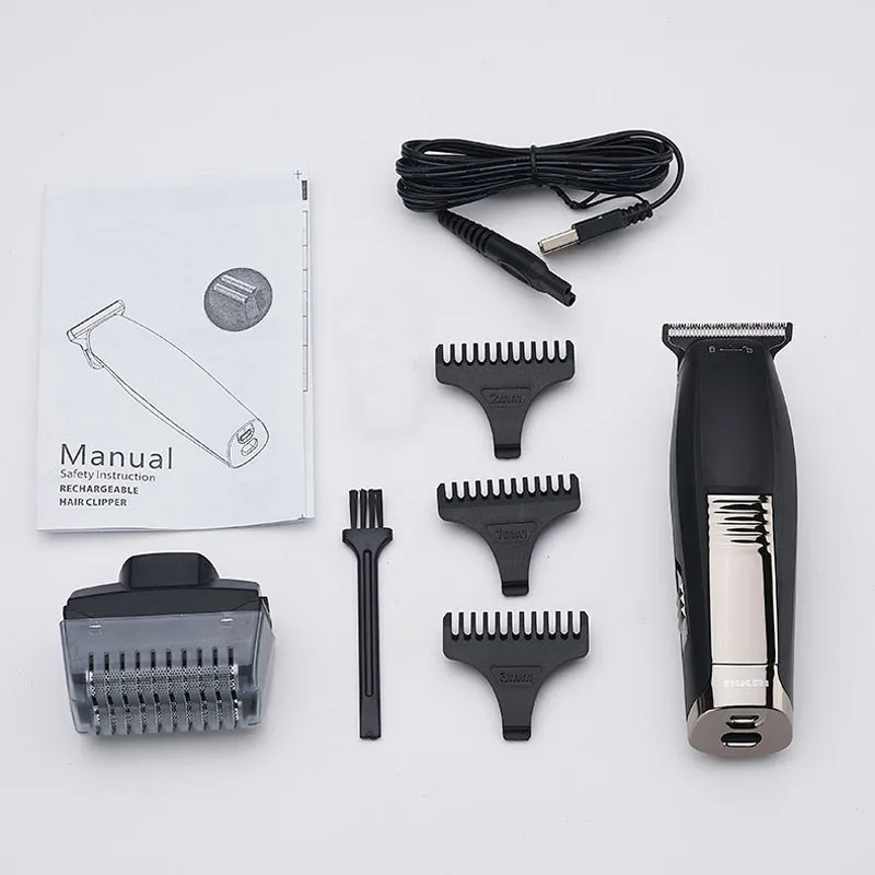 

nikai 2 in 1hair trimmer set USB rechargeable hair clipper electric shaver razor hair carving haircut machine