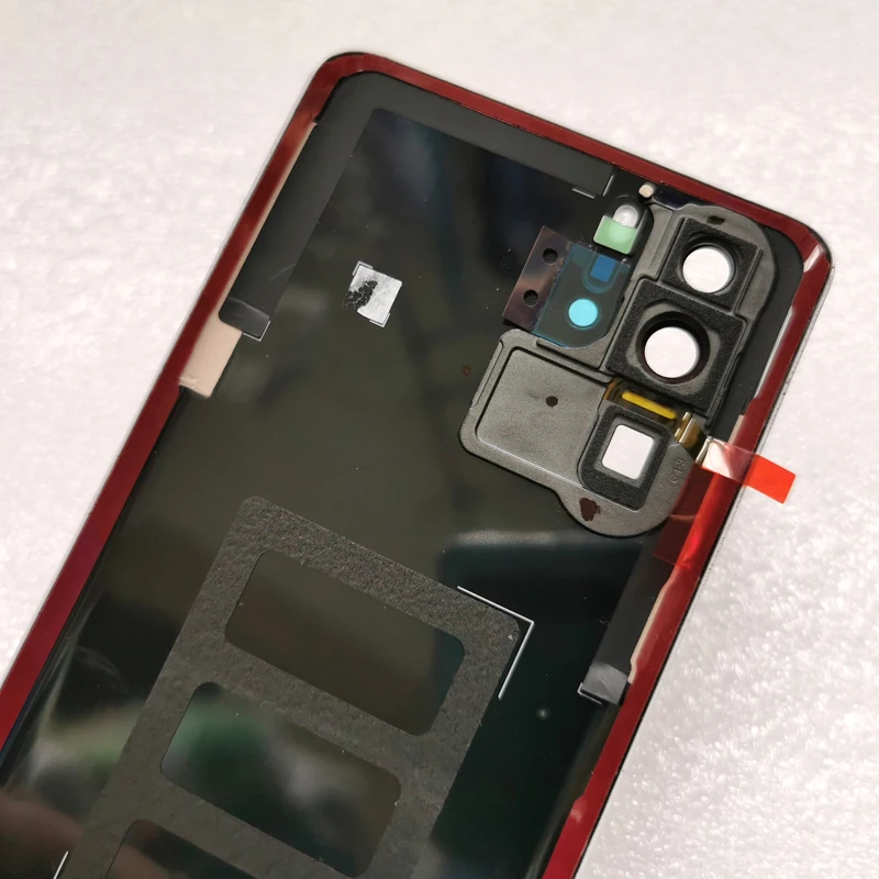 Для huawei P30 Pro задняя крышка батарейного отсека стеклянная задняя крышка корпуса дверная камера стеклянная рамка объектива Запасные части для ремонта