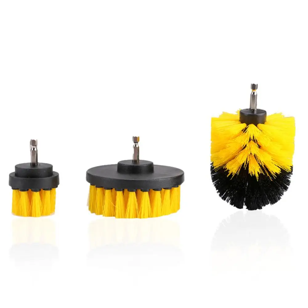 DIHAKI дрель Мощность скраб Чистящая Щетка для кожи древесно пластиковая мебель