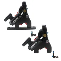 Road Hydraulic Disc Brakes Set Flat Mount Calipers Bicycle Bilateral Mechanical Cable Road Bike Brake Clamps