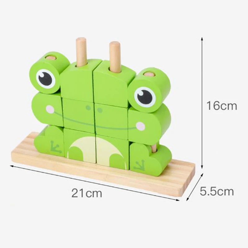 

Animal Mosaic Building Blocks Wooden Toy for kids 3 Years Old Children's Early Teaching and Intellectual Development Toys