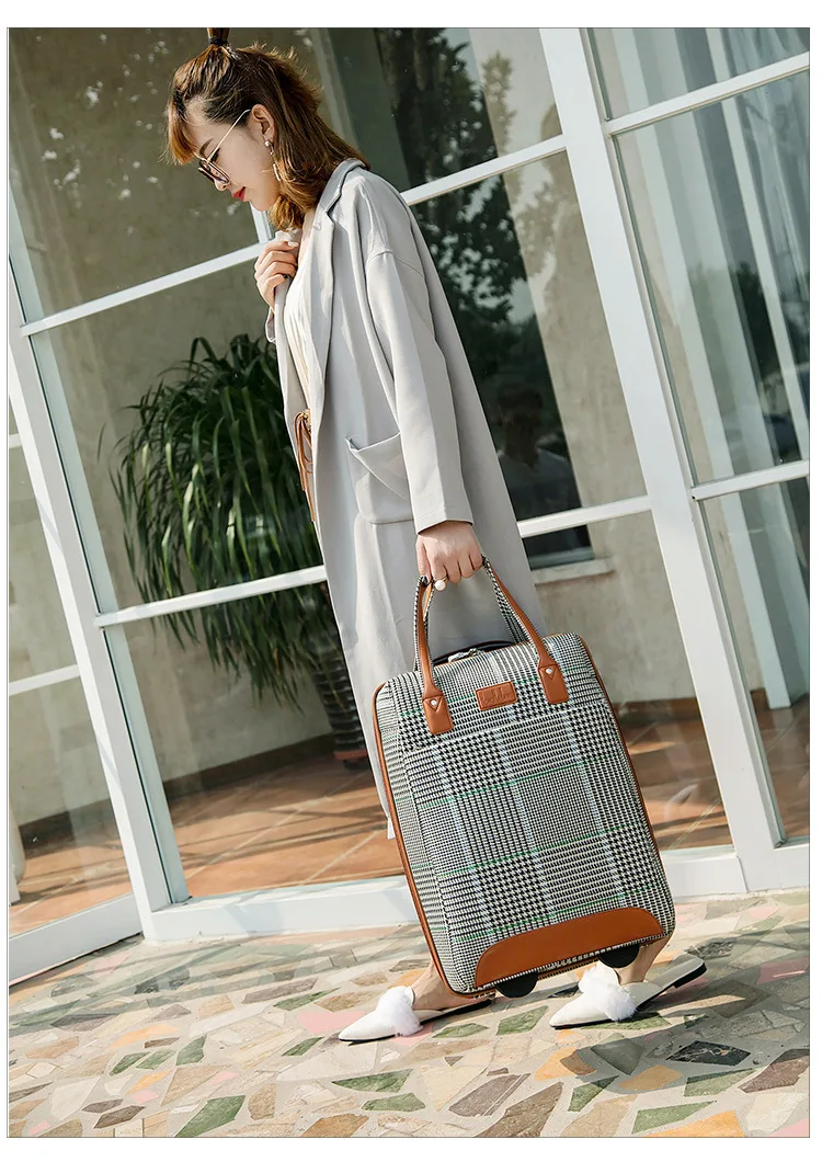 20 дюймовый Оксфордский комплект чемоданов на колесиках Спиннер женский