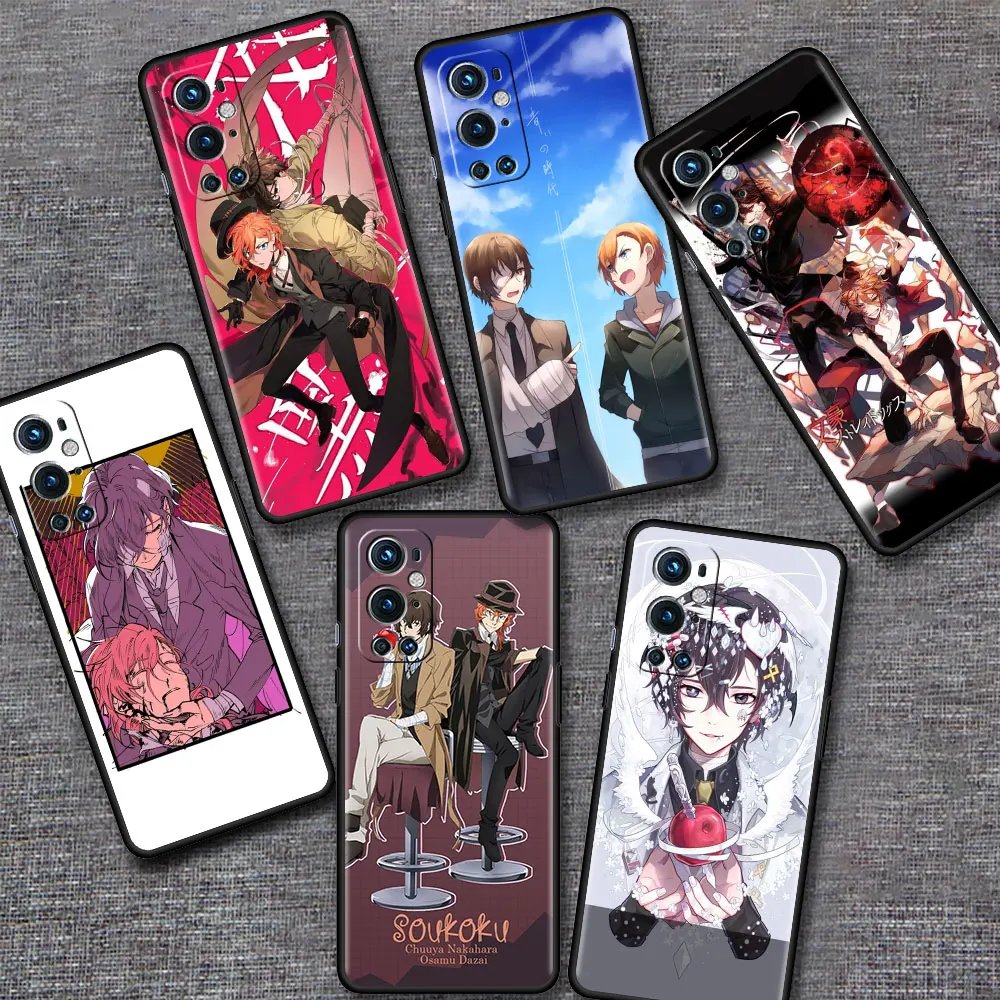 

Bungou Stray Dogs Case for Oneplus 8T 8 7 Pro Nord N10 5G N100 7T 9 Pro 9R Z Cell Phone Bag 1+ Back Soft Protector
