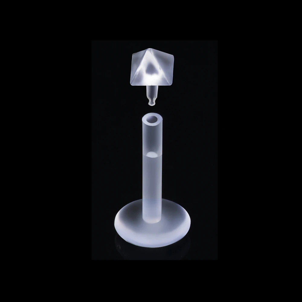 1 пара Прозрачный гнущийся прозрачный пуш ап в Лабрет серьги гвоздики для губ Бар