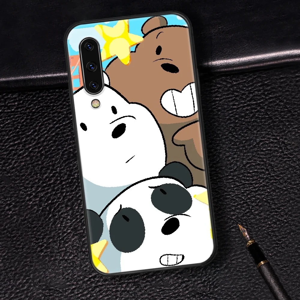 

Cute Cartoon We Bare Ice Bear Phone Case Cover For Samsung Galaxy A7 8 10 20 20e 21 30 30S 31 41 50 50S 51 70 71 91 black Cell