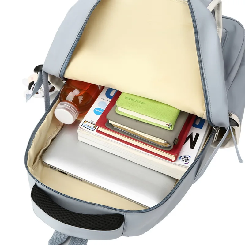 

14" Inch Laptop Backpack For Women Large Capacity Nylon School Bags Girl Backpacks Candy Color Travel Shopping Women Backpack