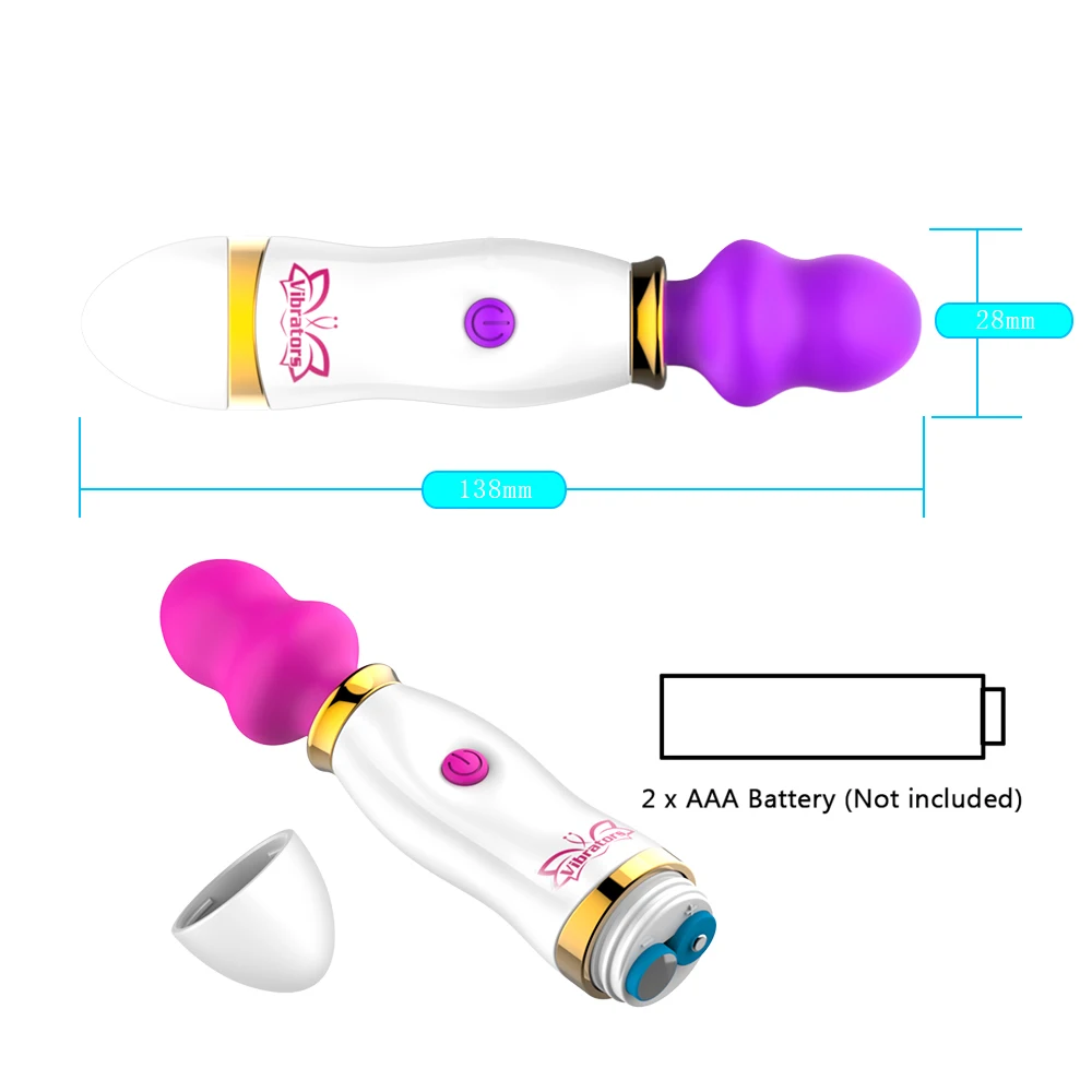 10 скоростной силиконовый волшебный стержень VATINE Стимуляция клитора вибратор для