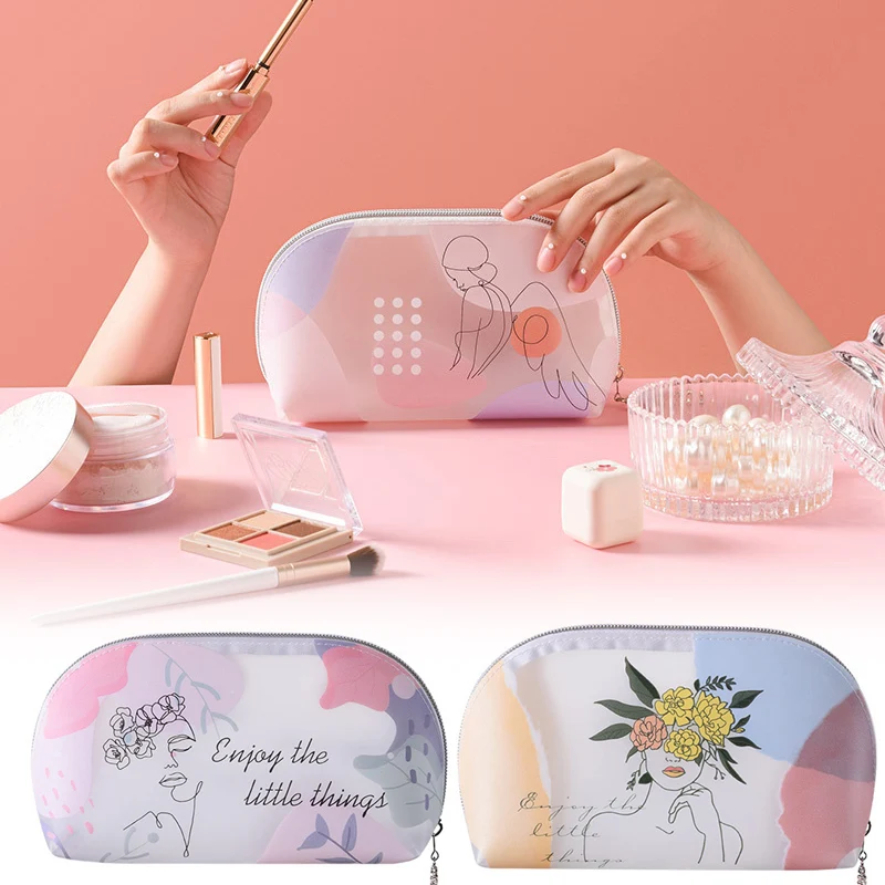 

TPU Cute Cartoon Cosmetic Bag Transparent Ins Style Storage Bag Large Capacity Pencil Bag Travel Pouch Women's Cosmetic Bag