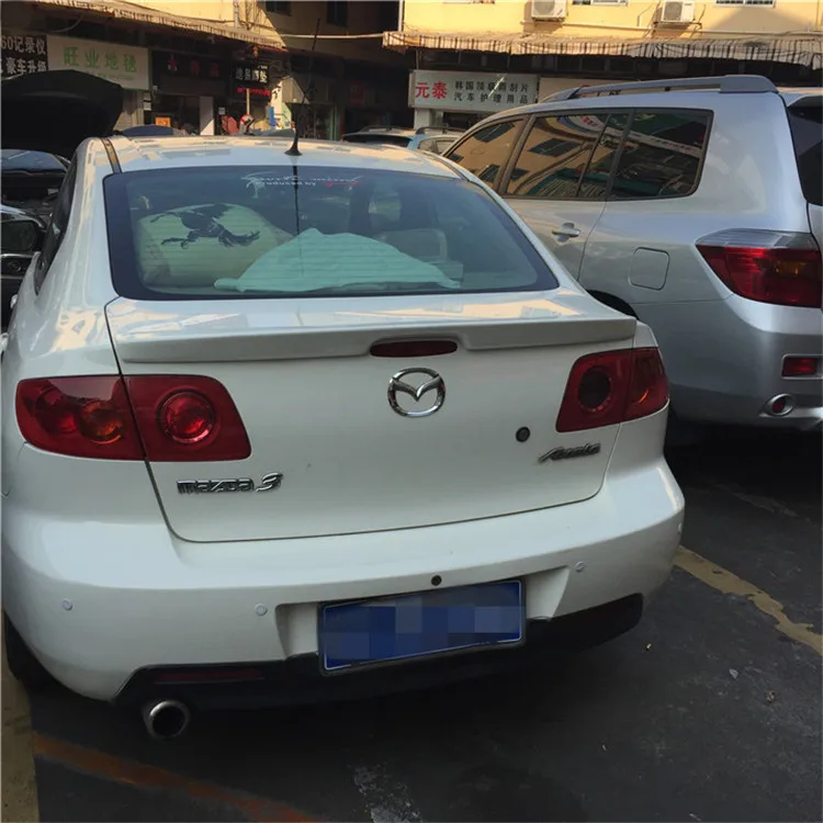 Спойлер для MAZDA 3 2006-2013 высокое качество АБС-пластик цвет праймера заднего крыла
