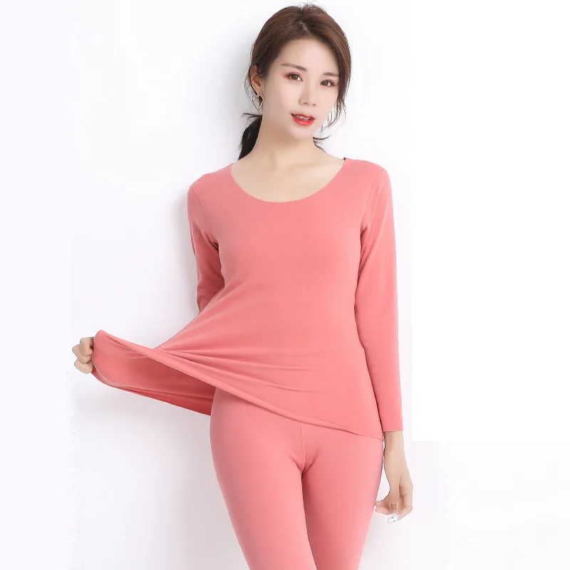 Женский бархатный комплект из 2 предметов теплые бесшовные пушистые леггинсы с