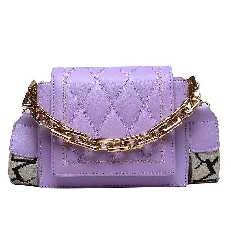 

2021 New Messenger Bags Lady Chains Shoulder Bag Diamond Lattice Luxury Handbags Women Bags Designer Female Totes Small Bolsas