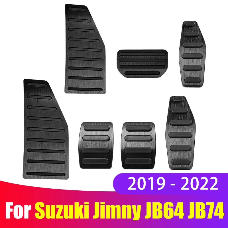 

Aluminum Car Accelerator Fuel Brake Clutch Foot Rest Pedals Cover Pad For Suzuki Jimny JB74 JB64 2019 2020 2021 2022 Accessories