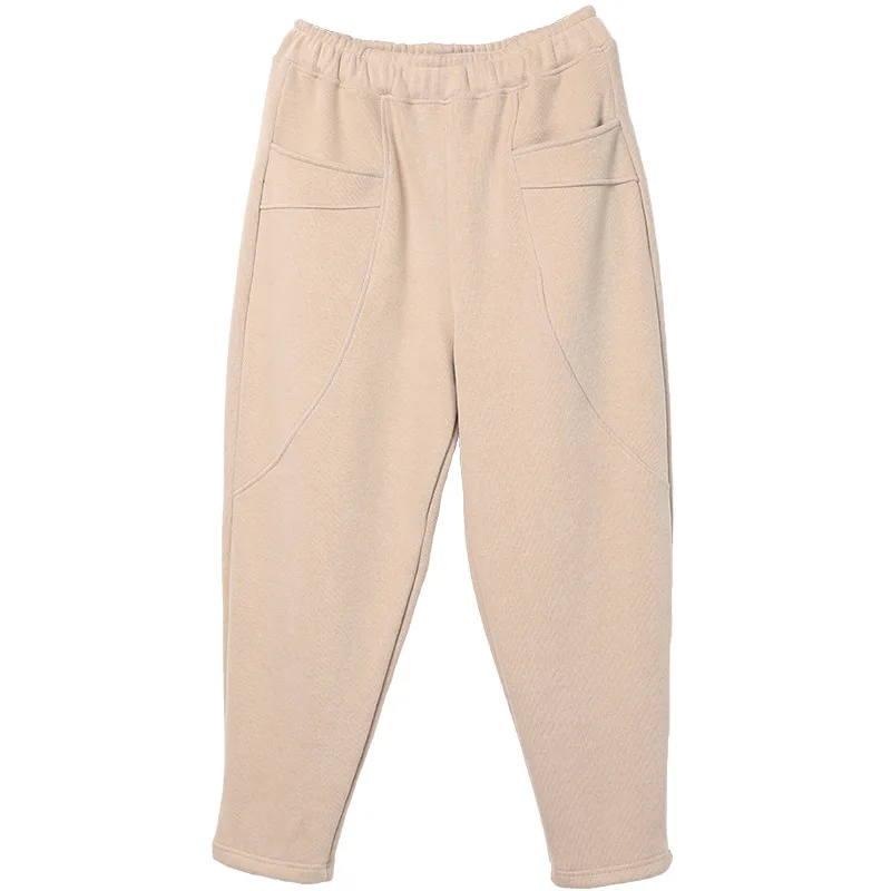 

SOUL OF TIGER European Luxury Designer Winter Womens Loose Sweat Harem Pants Ladies Casual Fitness Pantalons Oversized Trousers