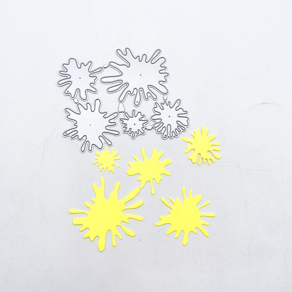 Капля воды цветы металлические плашки трафарет для скрапбукинга бумажная карта