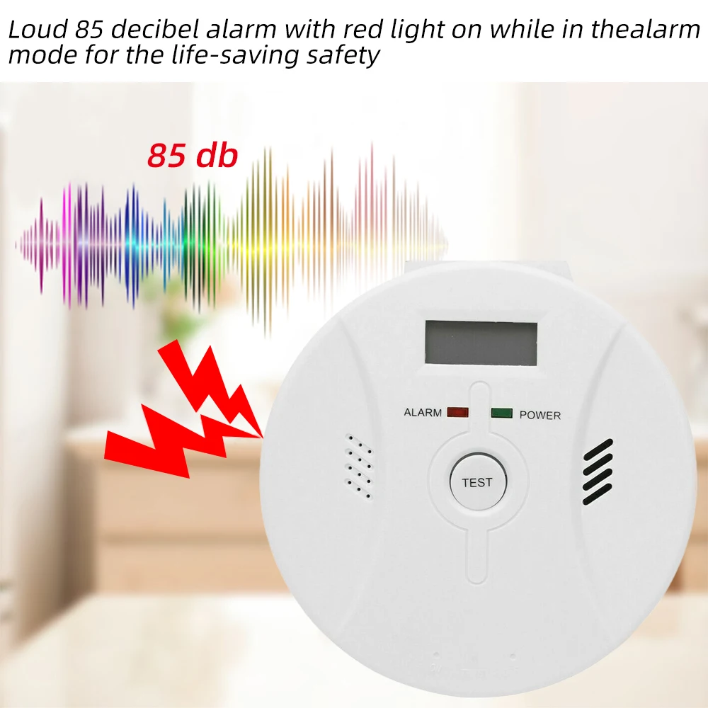 Высокочувствительный детектор угарного газа и Дымовая пожарная сигнализация с