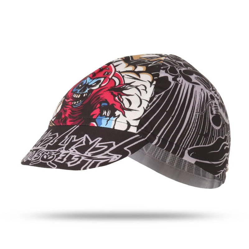 

2021 New Style Bicycle Cap outdoor headdress Cycling hats Print Graffiti cap Cycle bike Comfortable breathable caps