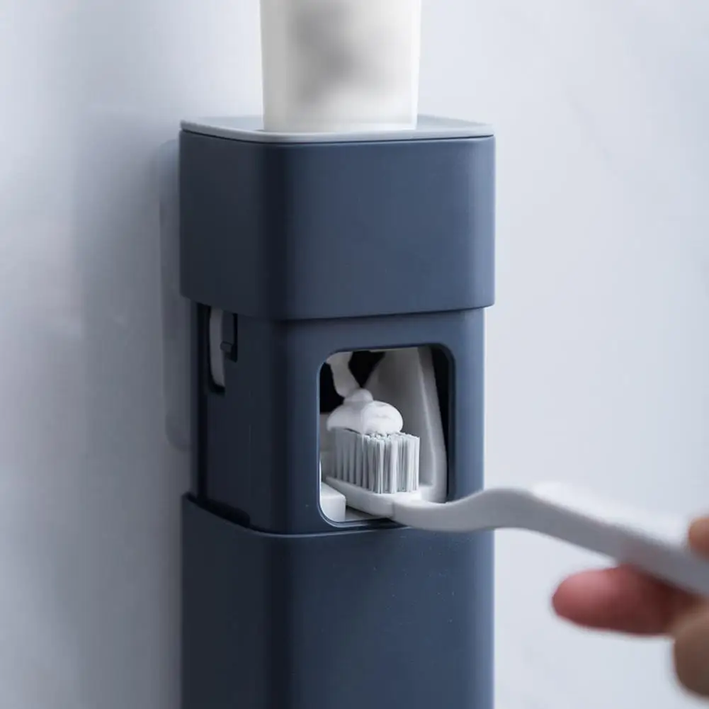 

Automatic Toothpaste Squeezer Cartoon Wall Mount Holder For Toothpaste Anti-Dust Dentaltube Squeezer Home Bathroom Accessories