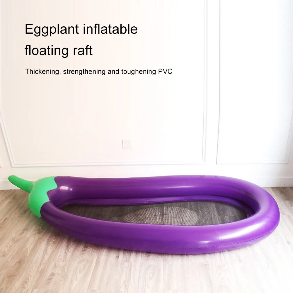 

Eggplant Pool Float Swimming Pool Inflatable Raft Air Mattress Water Floating Sofa Floating Row for Summer Water Sports