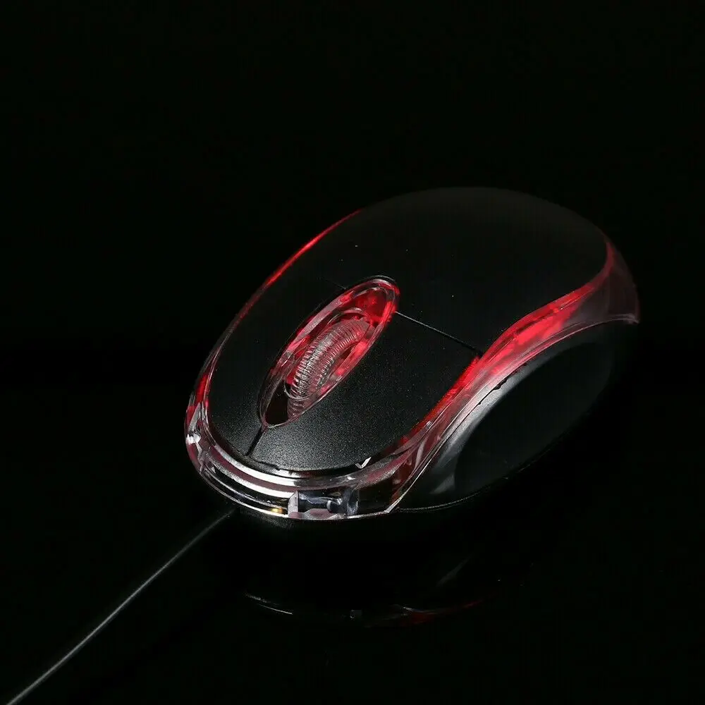 

Проводная Usb оптическая мышь для ПК, колесо прокрутки ноутбука-черный