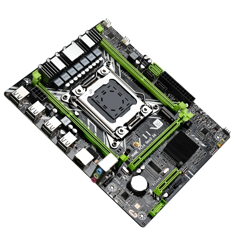 X79D 2 0 LGA2011 ATX материнская плата двухканальный DDR3 64G RAM PCI-E 16X SATA3.0 M.2 NVME для CPU |