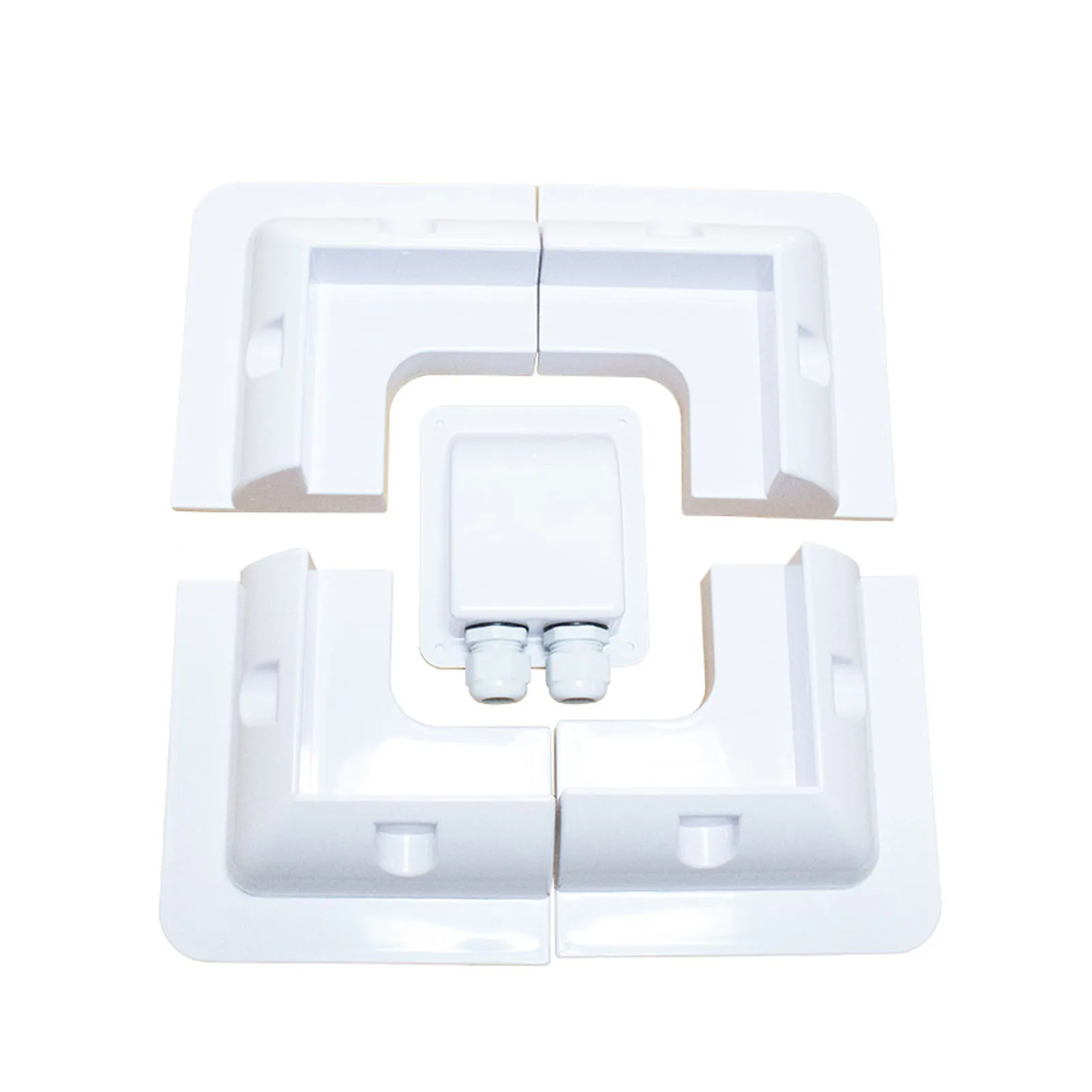 

Home Solar Panel Stable For Rv Yacht Junction Box Bracket Durable Waterproof Easy Install ABS Outdoor Universal Practical