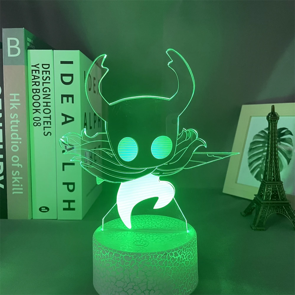 

Hollow Knight Game 3D Lamps Led RGB Neon Night Lights Birthday Toys Cool Gift For Friends Kid Bed Room Table Colorful Decoration