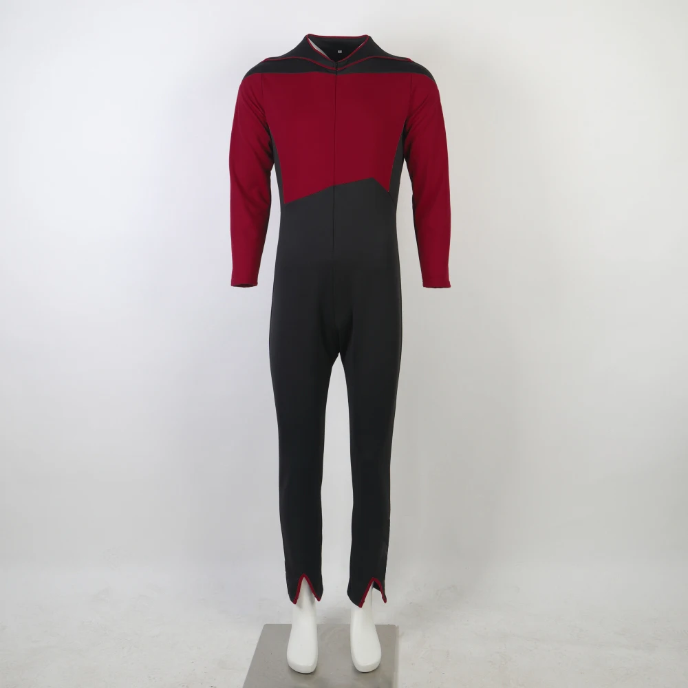 Star The Next Generation Trek Costume JL Picard Red Starfleet Uniforms TNG Gold Jumpsuit ST Halloween Men Prop | Тематическая