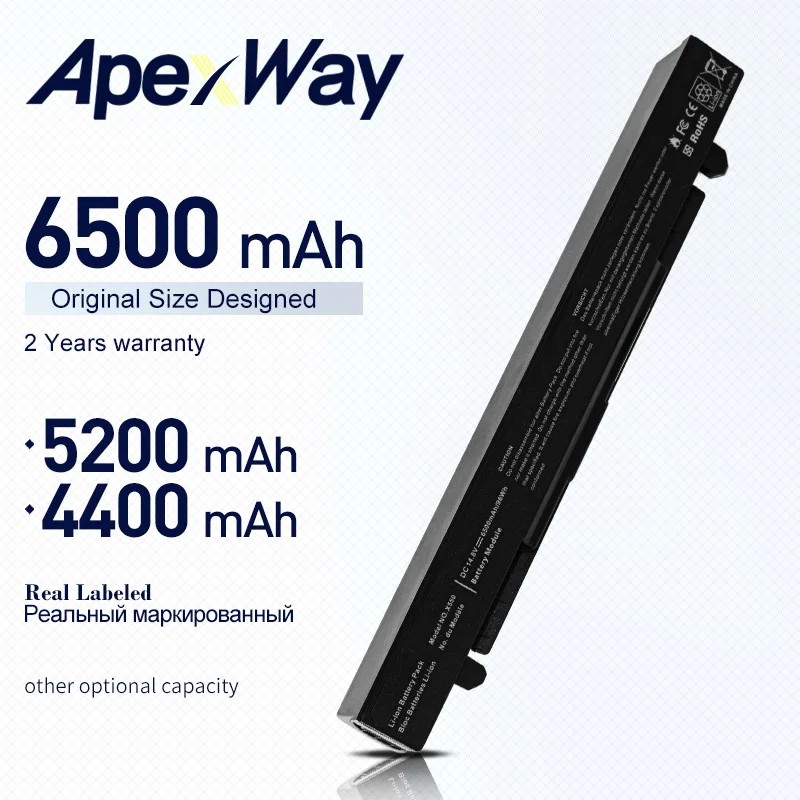 

Apexway Laptop Battery for Asus A41-X550 X550C X452E X450L A41-X550A X550 A450 A550 F450 R409 R510 X450 F550 F552 K450 K550 P450