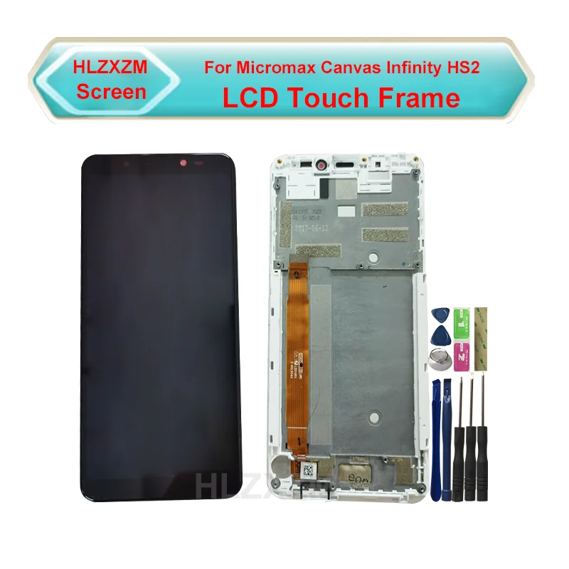 

ЖК-дисплей с сенсорным экраном и рамкой для Micromax Canvas Infinity HS2