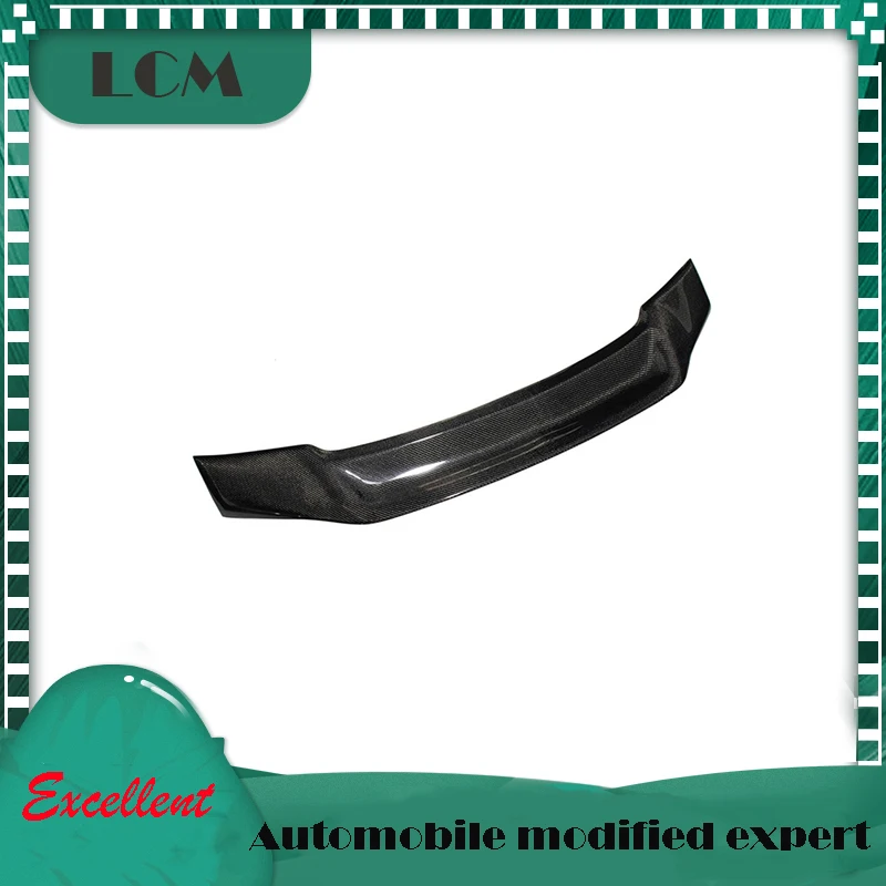 

Дополнительное стильное заднее крыло для Audi A5 4 двери 2018 Настоящее углеродное волокно R СТИЛЬ Задний спойлер крышки багажника-глянцевый черный