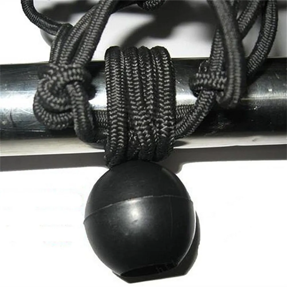 

12*Bouncy Balls Rope Shockproof For Tent Toggle Tarp Trailer Cap Cover For Securing Tarp Covers Canopies Awnings 15CM Black