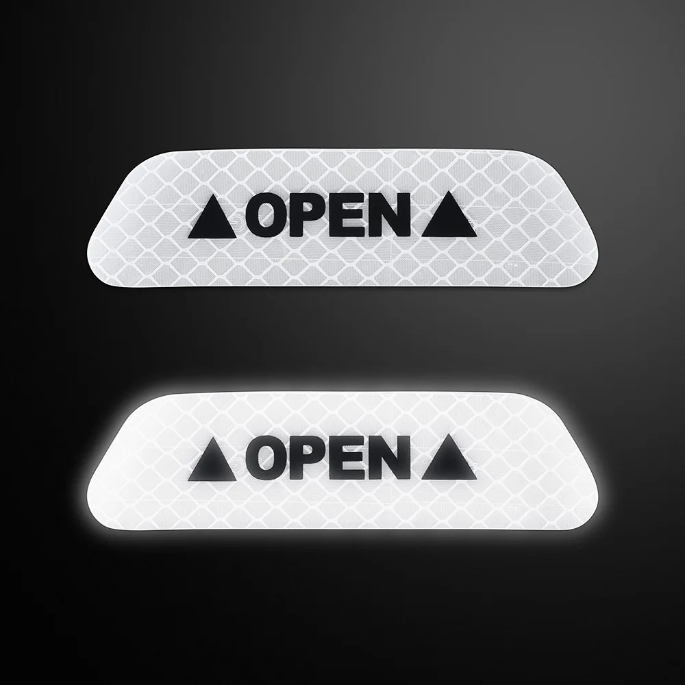 4 шт. автомобильные наклейки Предупреждение отражающая лента экстерьер