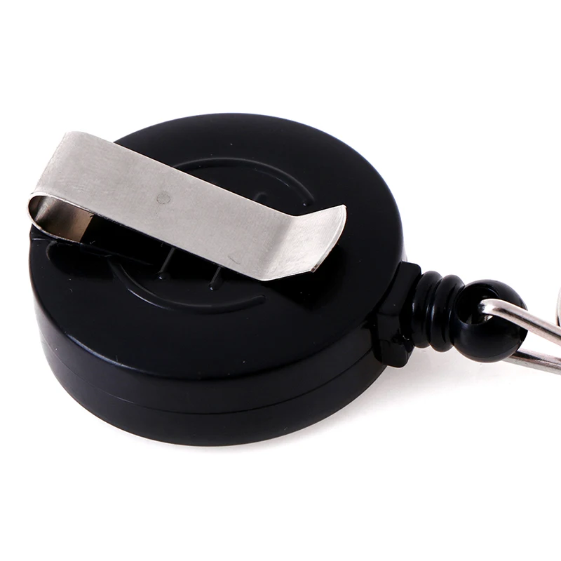 

1Pcs Casual Stainless Steel Badge Reel Retractable Key Ring ID Card Holder Clips High Quality ID Holder Mini size